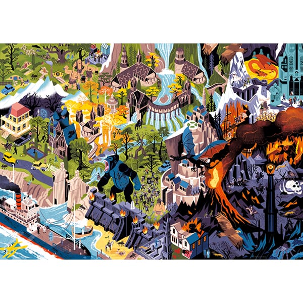 P. Jackson Films,Movie Masters (1000 pcs) CASSE-TÊTE - 1000 morceaux