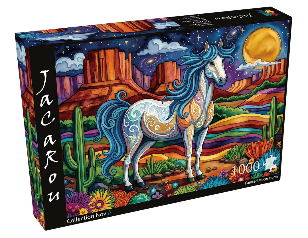 Painted Moon Horse (1000 pcs) CASSE-TÊTE - 1000 morceaux
