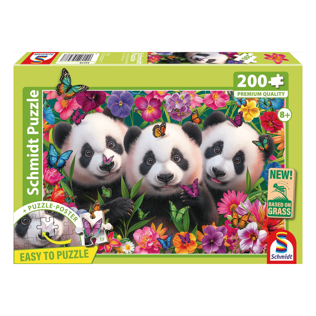Panda trio (200 pcs) CASSE-TÊTE - 200 - 275 morceaux