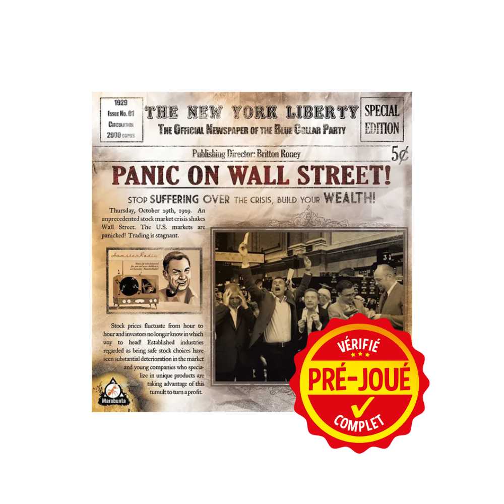 Panic on Wall Street ( pré-joué) (EN) BAZAR - Bazar - Ambiance (party)