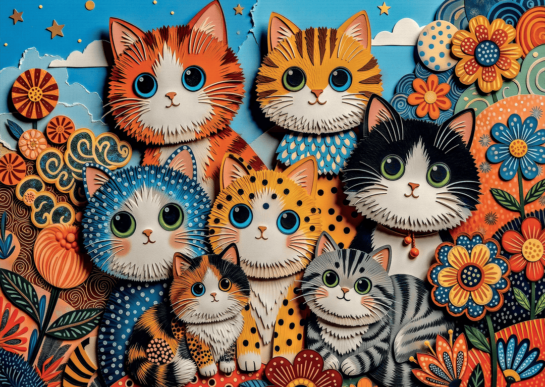 Paper Art Collage (1000pcs) CASSE-TÊTE - 1000 morceaux