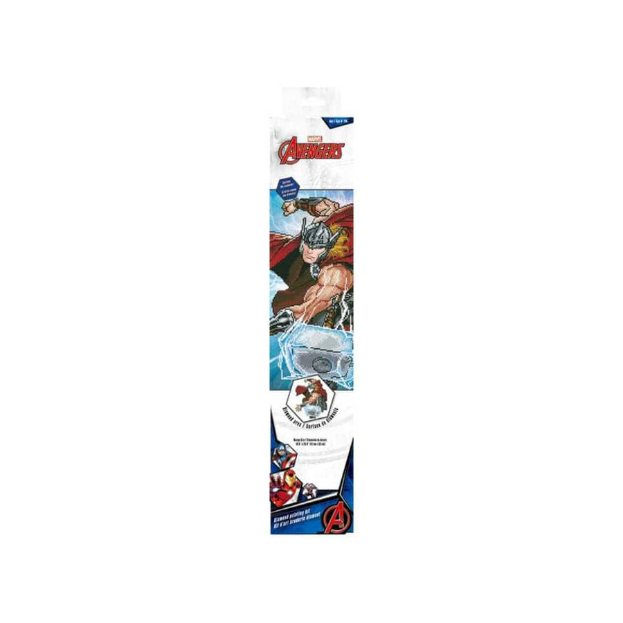 Thor Strikes - Marvel - Diamond Painting Kit PASSE-TEMPS - Broderie diamant
