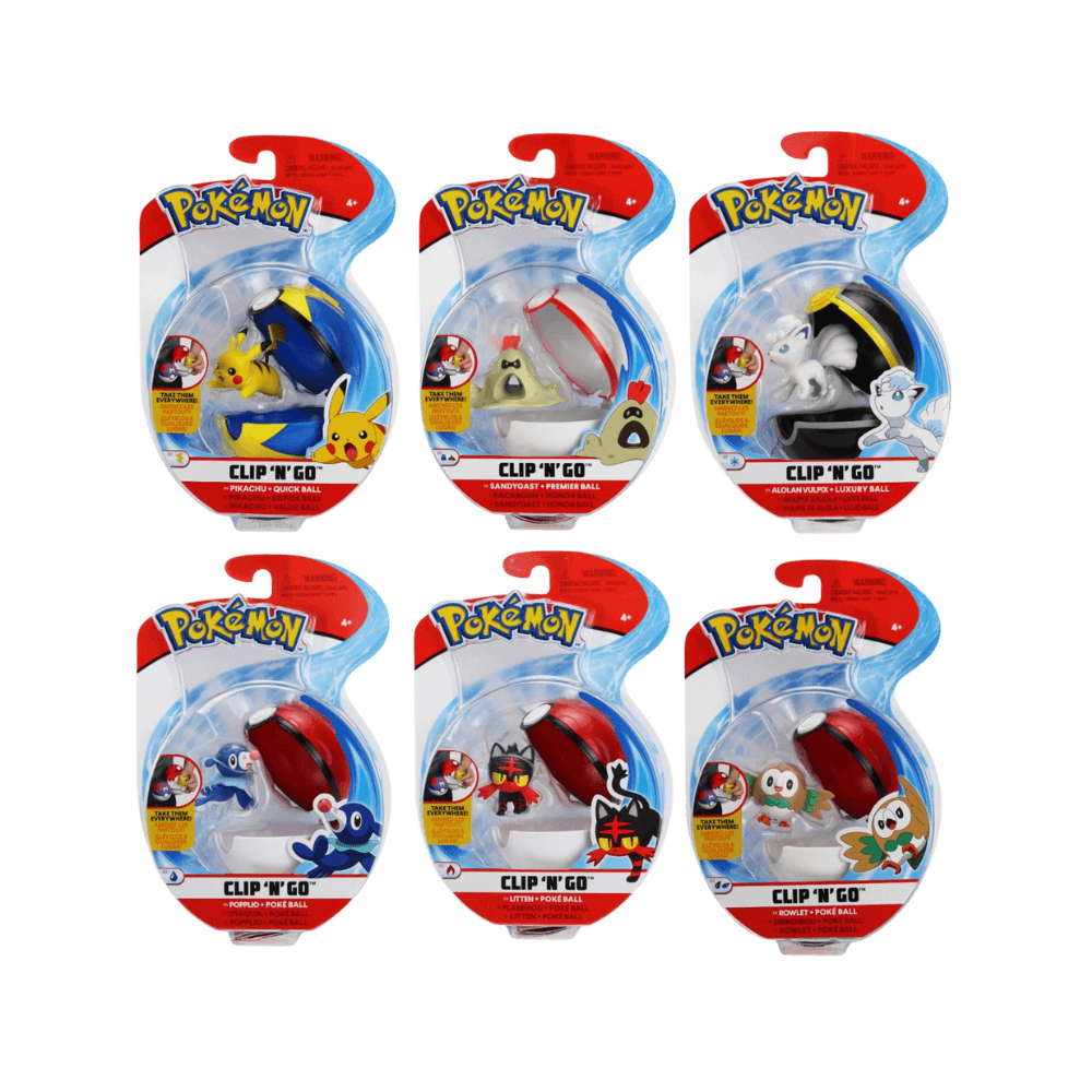 Pokemon - Clip 'N' Go PASSE-TEMPS - Jouets - Jouets Figurines
