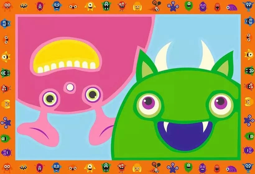 CreArt Jr: Silly Monsters (2 images) PASSE-TEMPS - Peinture à numéro