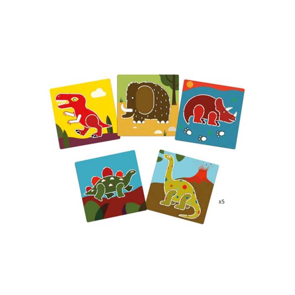 Pochoirs / Dinosaures PASSE-TEMPS
