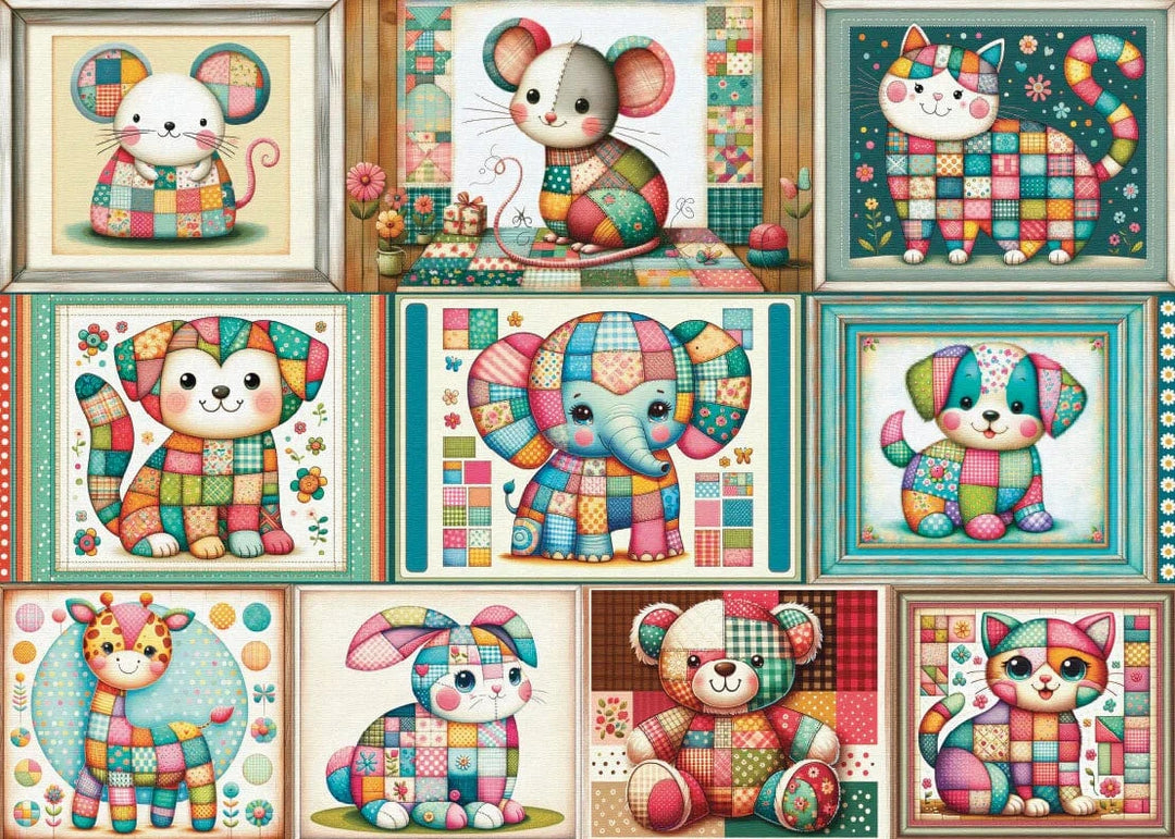 Patchwork Animal Parade (1000 pcs) CASSE-TÊTE & - 1000 morceaux