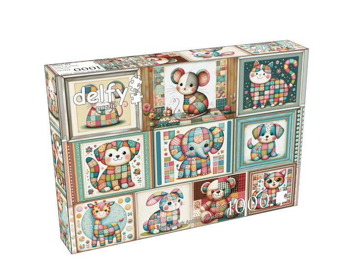 Patchwork Animal Parade (1000 pcs) CASSE-TÊTE & - 1000 morceaux