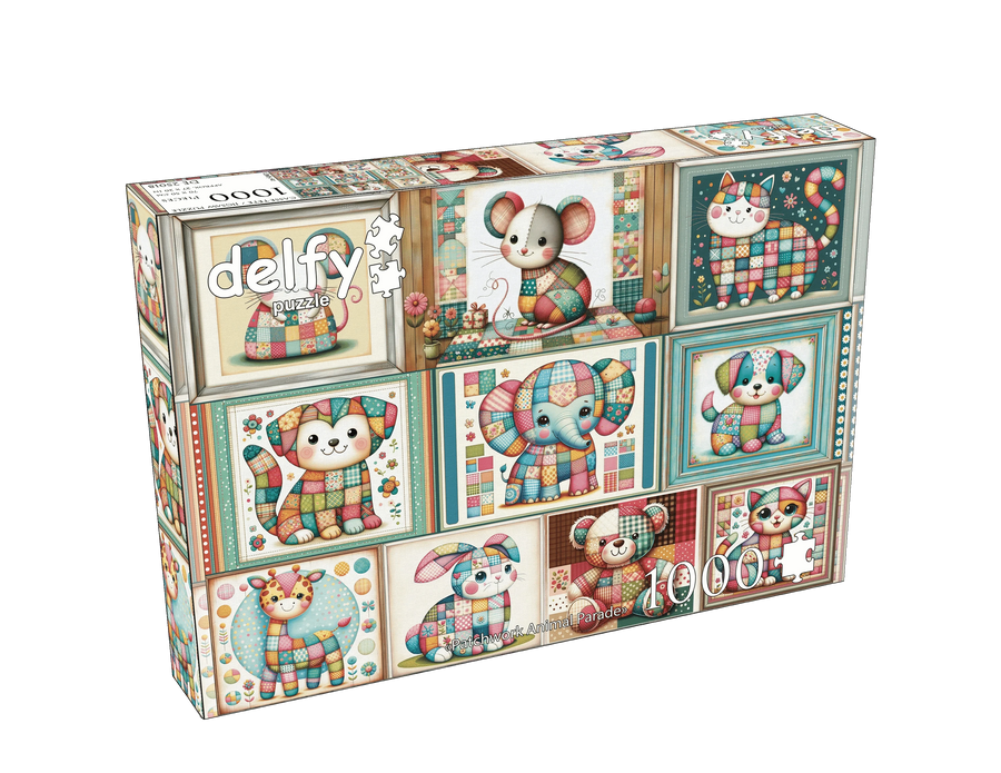 Patchwork Animal Parade (1000 pcs) CASSE-TÊTE & - 1000 morceaux