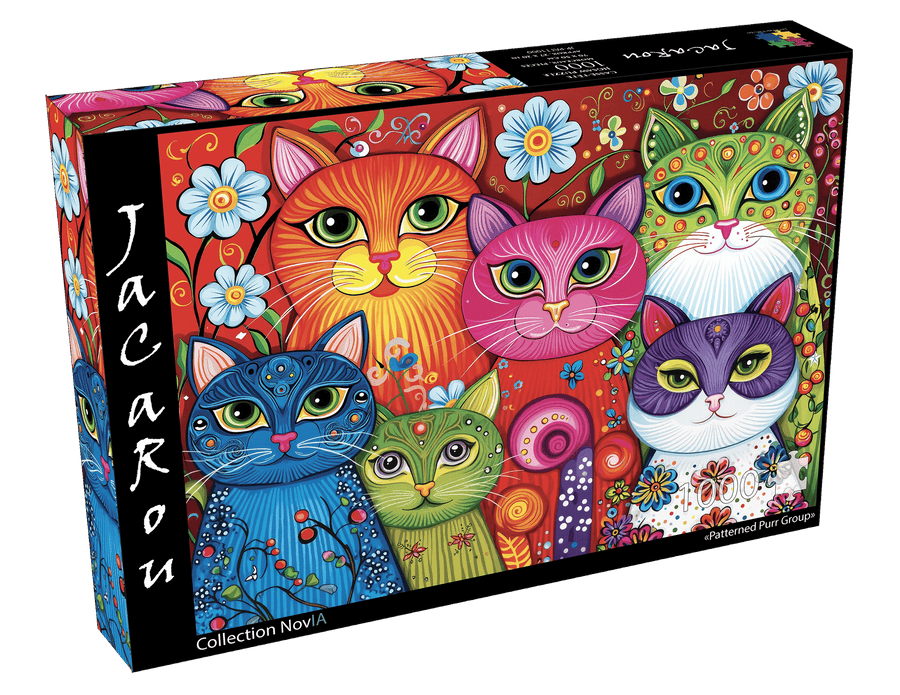 Patterned Purr Group (1000pcs) CASSE-TÊTE - 1000 morceaux