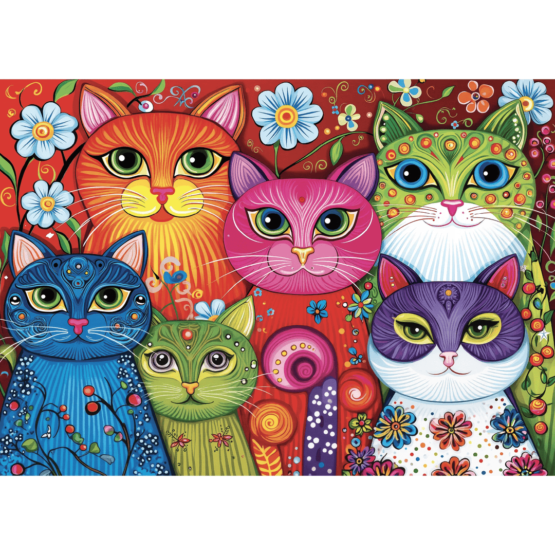Patterned Purr Group (1000pcs) CASSE-TÊTE - 1000 morceaux