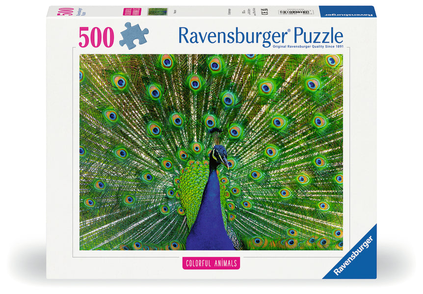 Peacock (500pcs) CASSE-TÊTE - 400 - 550 morceaux