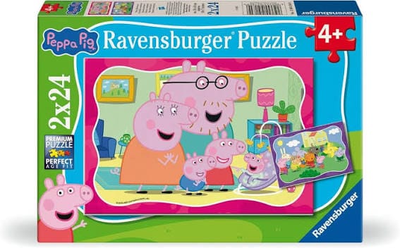 Peppa Pig (2x24pcs) CASSE-TÊTE - 2 - 24 morceaux