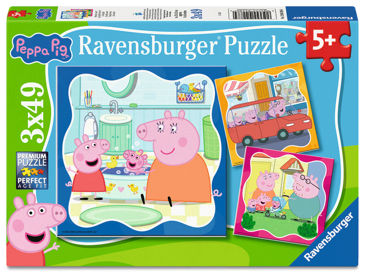 Peppa Pig (3x49 pcs) CASSE-TÊTE - 25-49 morceaux
