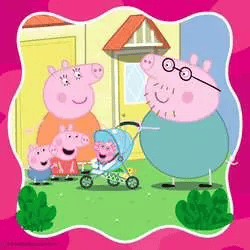 Peppa Pig (3x49 pcs) CASSE-TÊTE - 25-49 morceaux