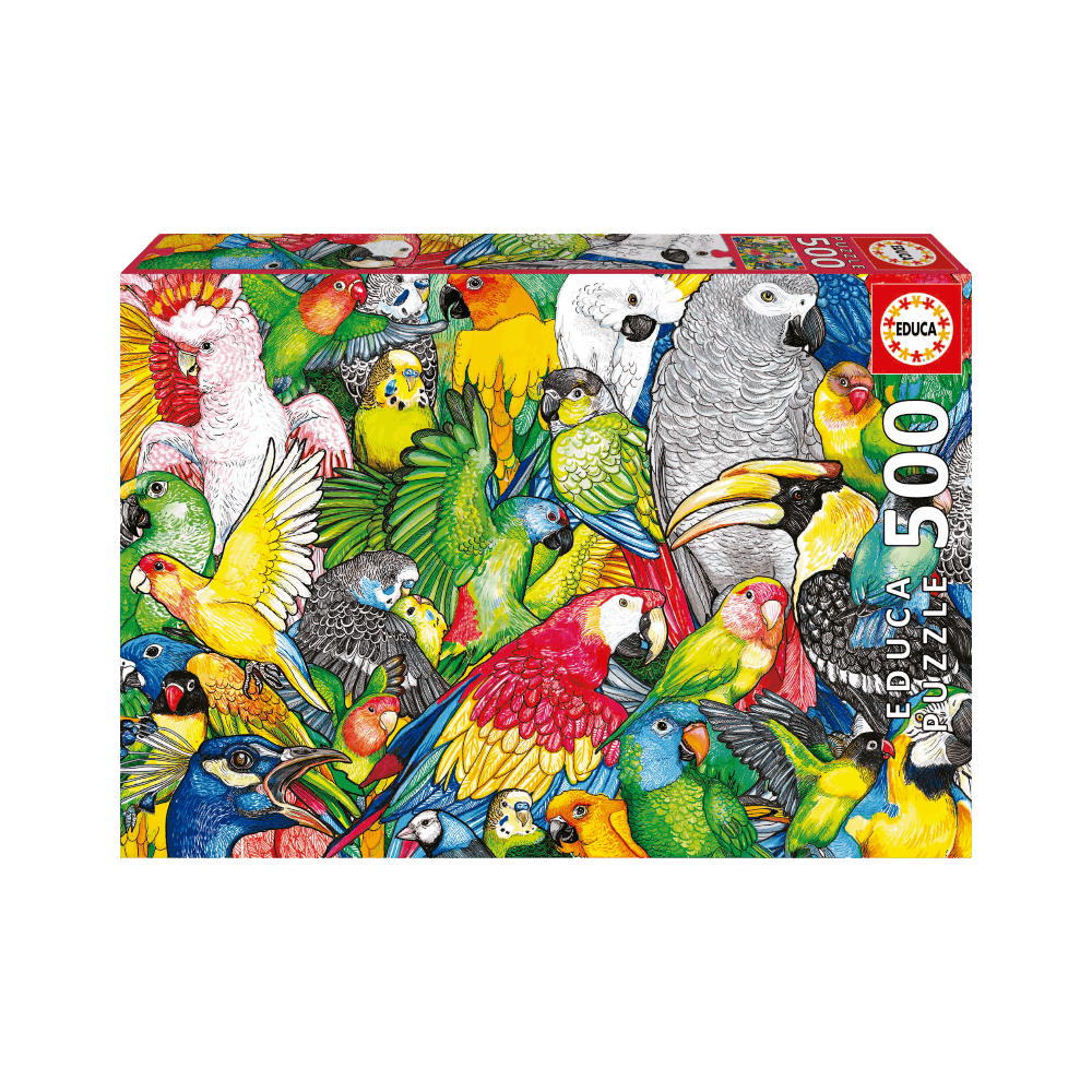 Perroquets | Parrots (Puzzle 500 pcs) CASSE-TÊTE - 400 - 550 morceaux