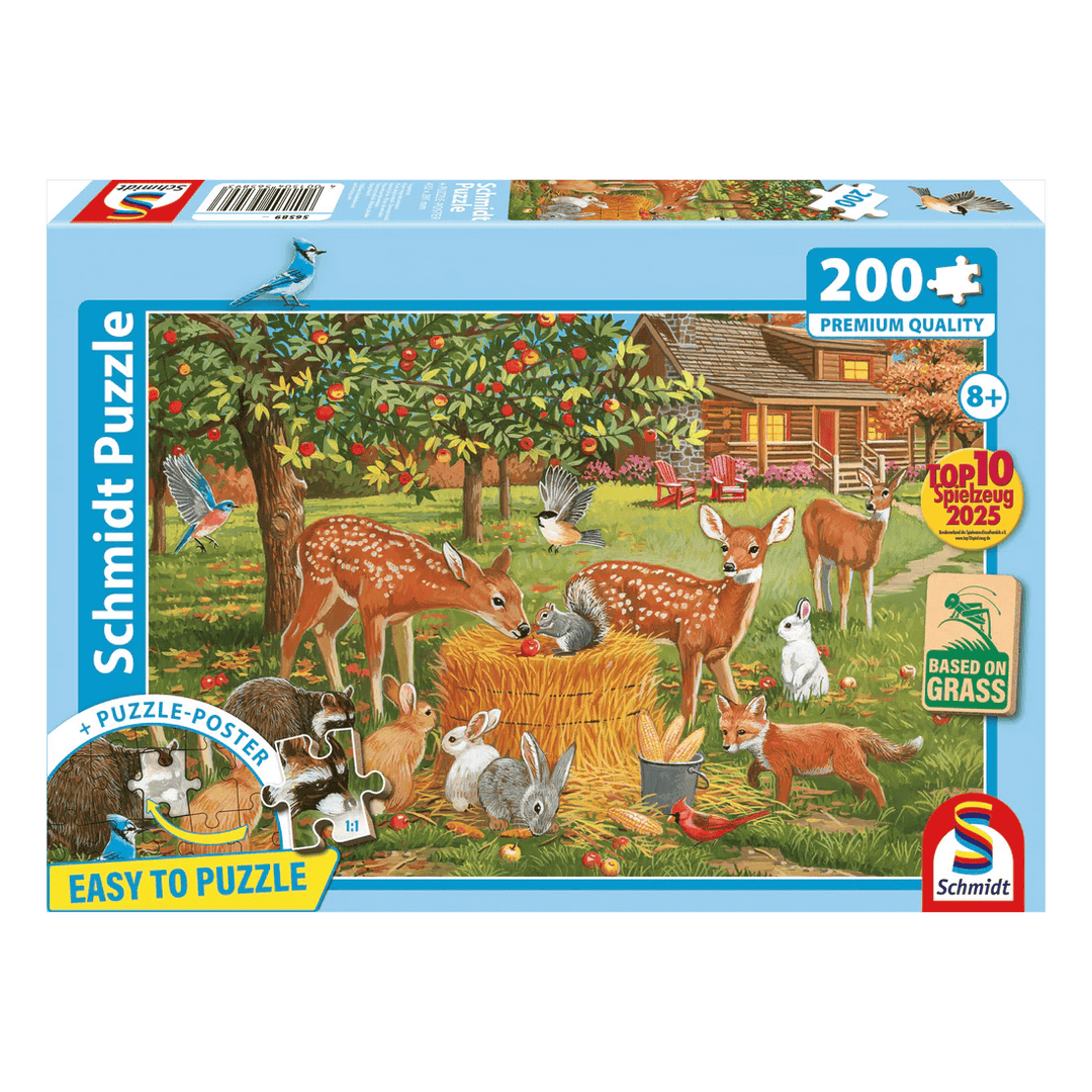 Pique-nique des animaux (200 pcs) CASSE-TÊTE - 200 - 275 morceaux