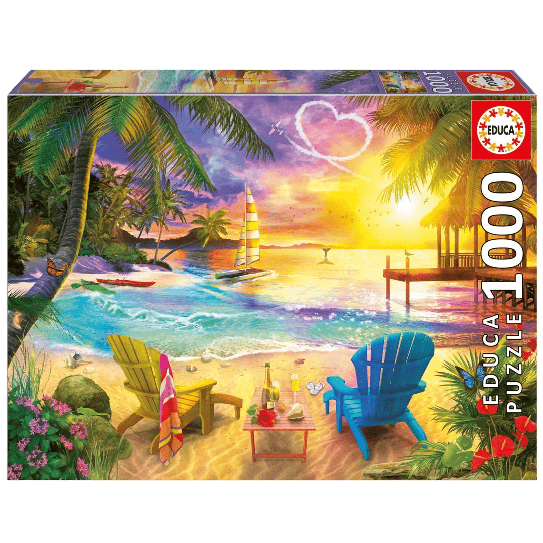 Plage d'amour (1000 pcs) CASSE-TÊTE - 1000 morceaux