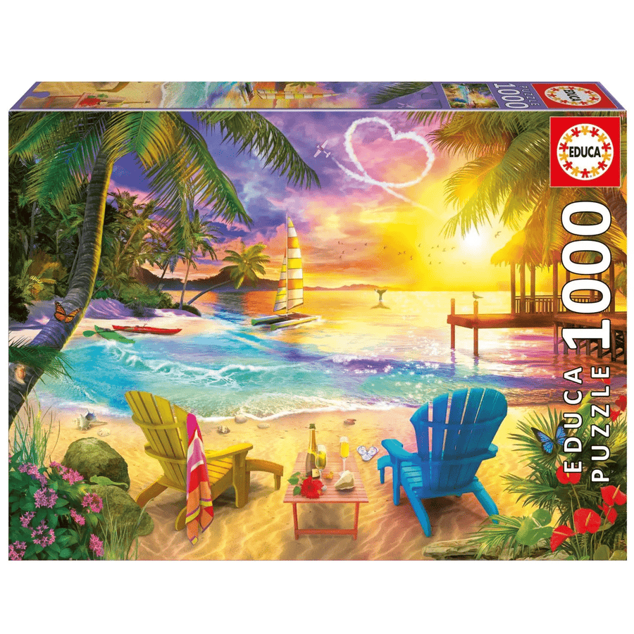 Plage d'amour (1000 pcs) CASSE-TÊTE - 1000 morceaux
