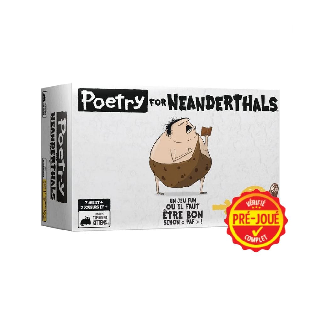 Poetry for Neanderthals (pré-joué) (FR) BAZAR - Bazar - Ambiance (party)