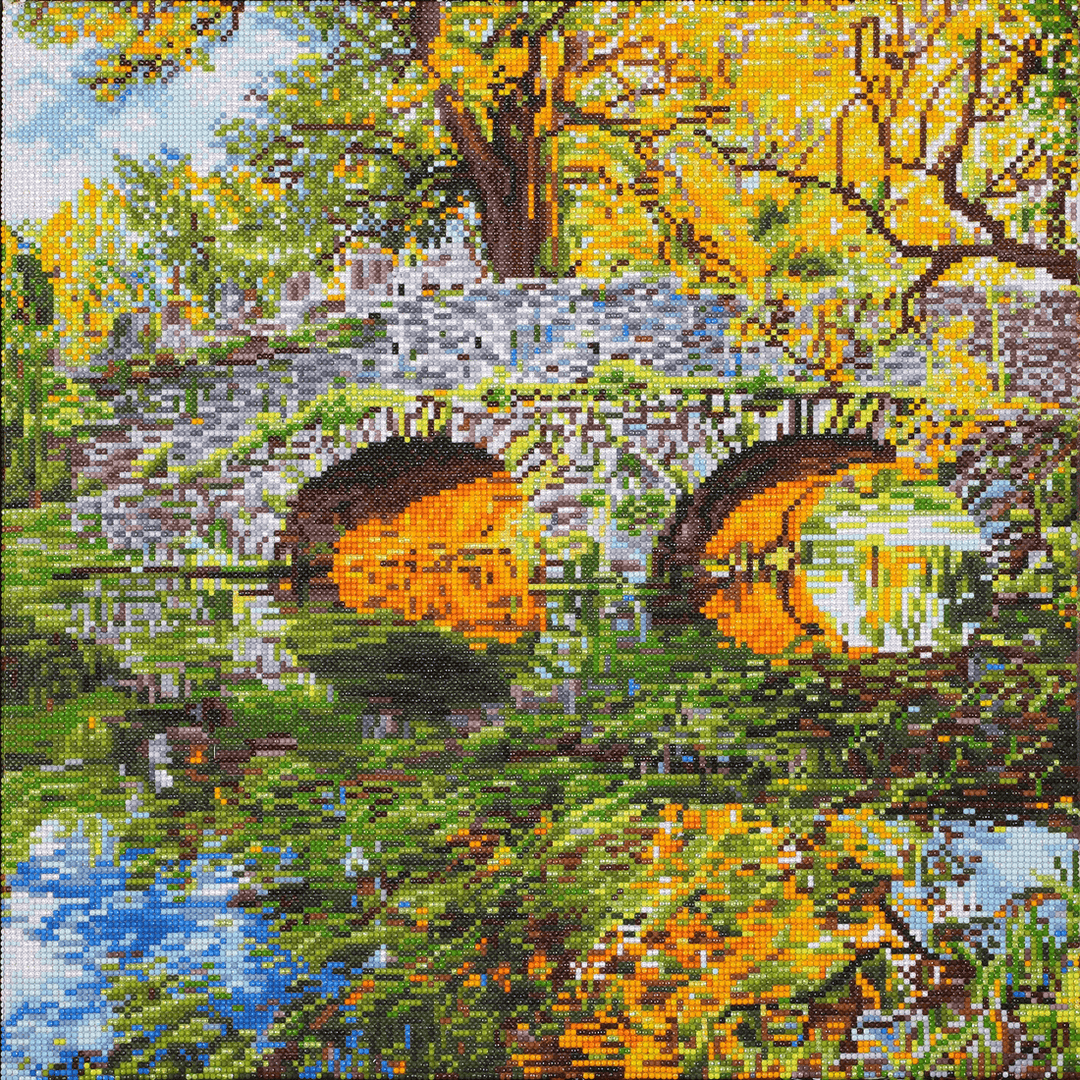Pont de Campagne 59,5x59,5 Diamond Dotz PASSE-TEMPS - Broderie diamant