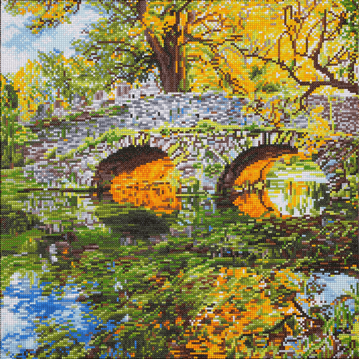 Pont de Campagne 59,5x59,5 Diamond Dotz PASSE-TEMPS - Broderie diamant