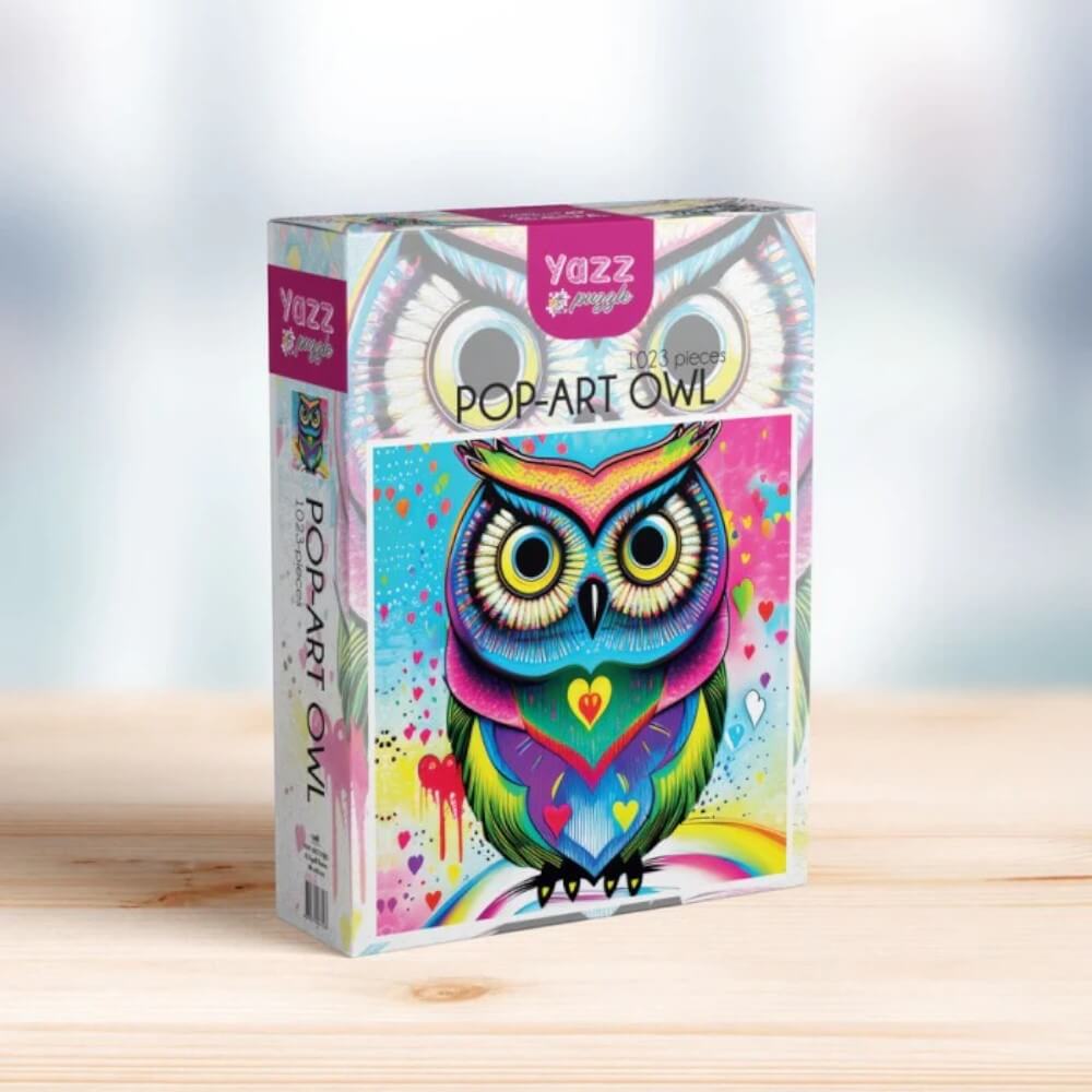 Pop-art Owl (Puzzle 1023 pcs) CASSE-TÊTE - 1000 morceaux