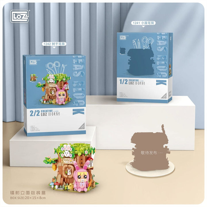 Porte-crayons maison de lapin (617pcs) PASSE-TEMPS - Jouets - Jouets Construction