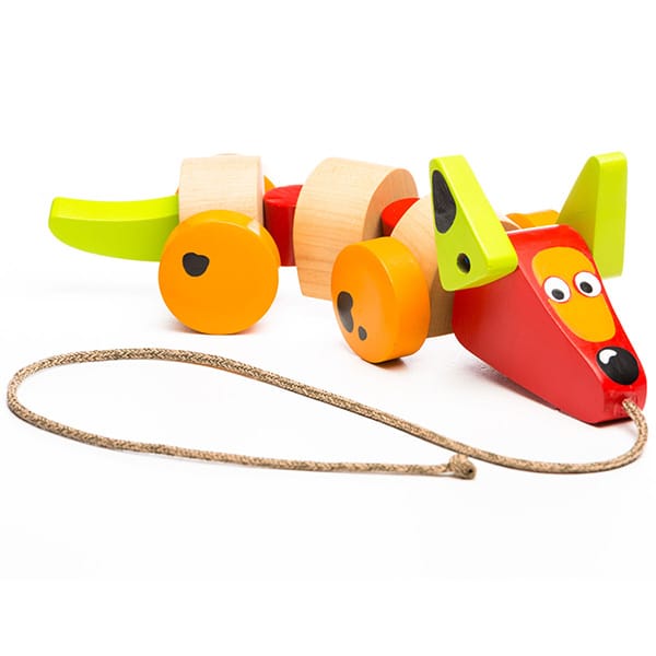 Pousse et tire - Chien saucisse PASSE-TEMPS - Jouets