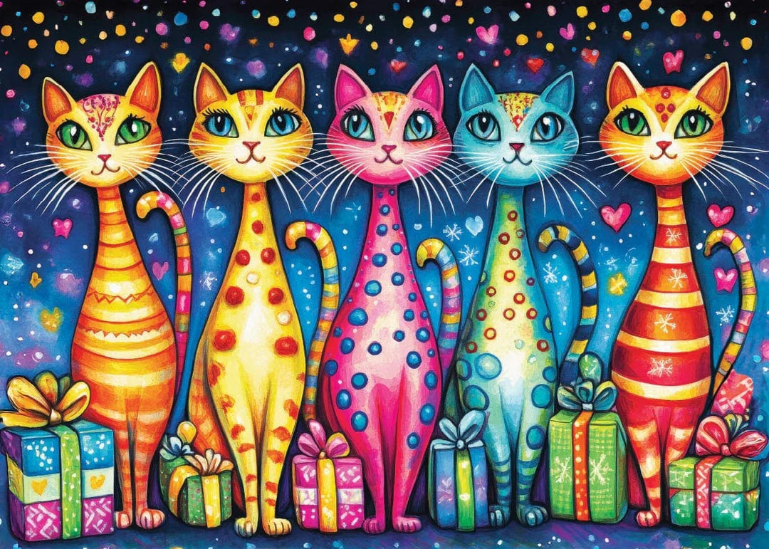 Purrfectly Wrapped (1000 pcs) CASSE-TÊTE 1000 morceaux
