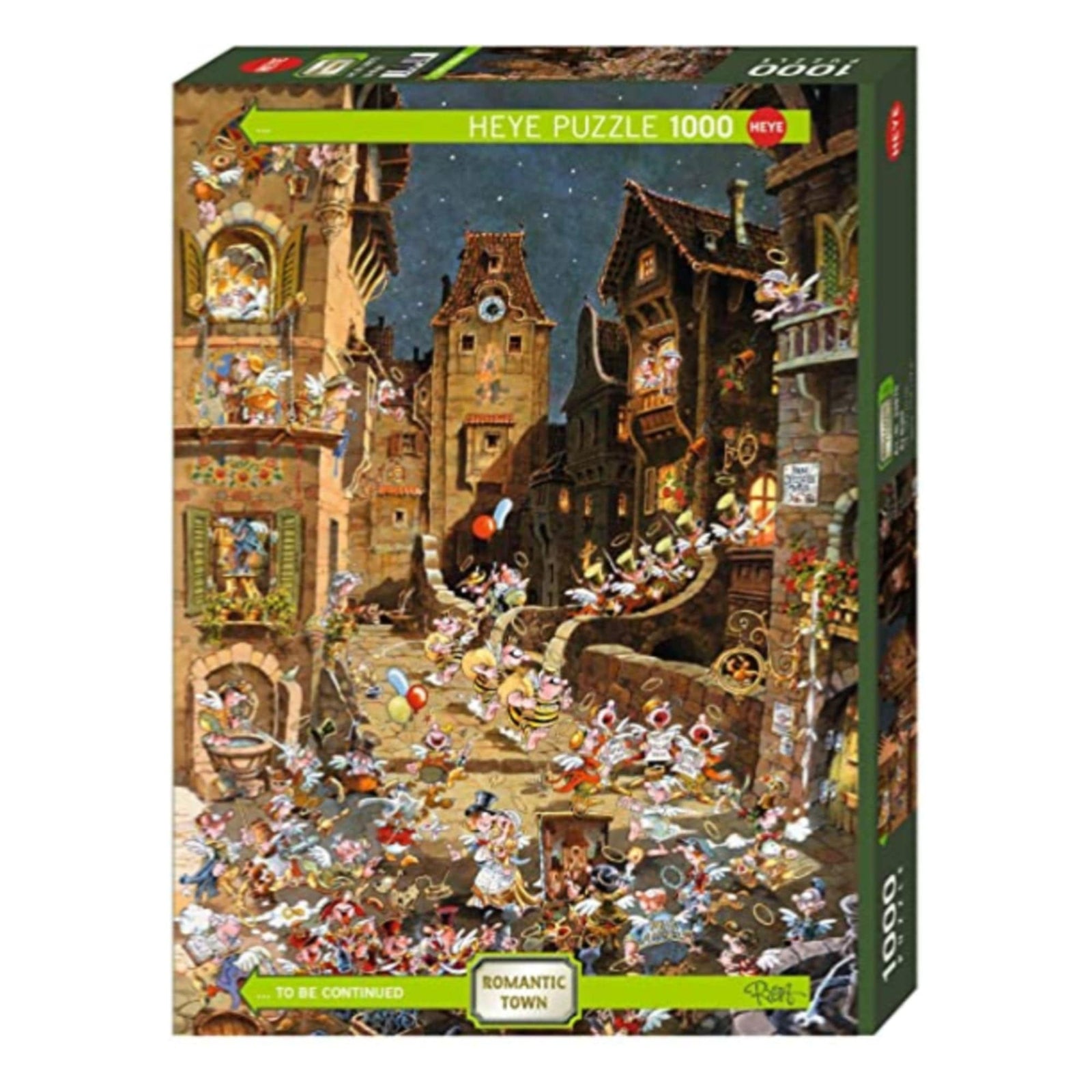 Puzzle 1000: By Night, Romantic Town CASSE-TÊTE - 1000 morceaux