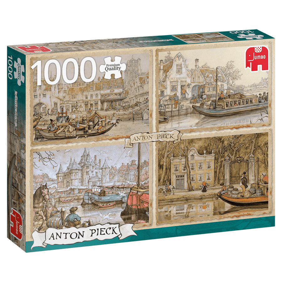 Puzzle 1000: Canal Boats CASSE-TÊTE - 1000 morceaux