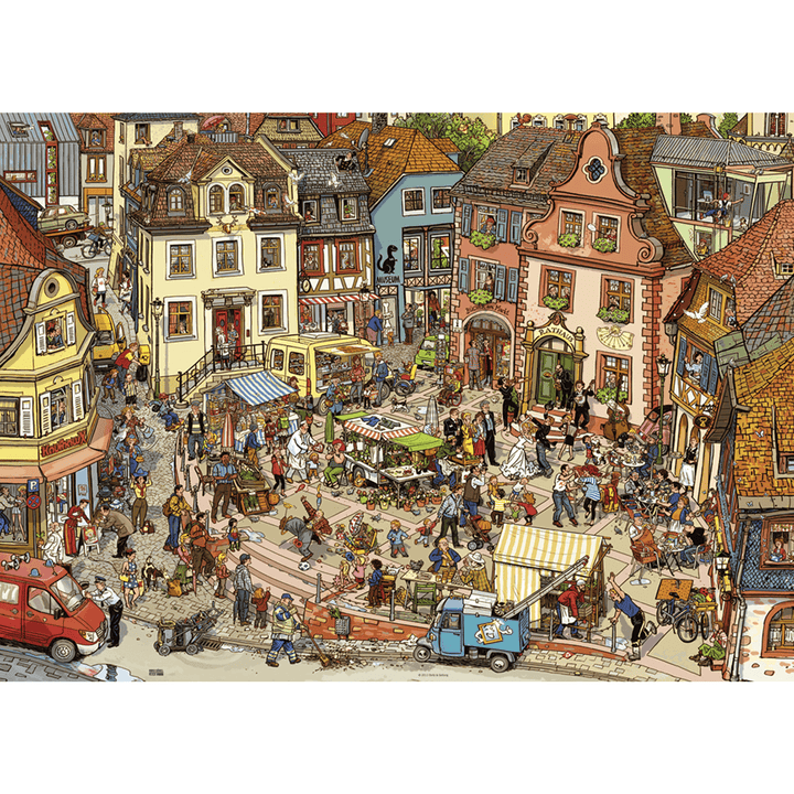 Puzzle 1000: Market Place, Goebel & Knorr CASSE-TÊTE - 1000 morceaux