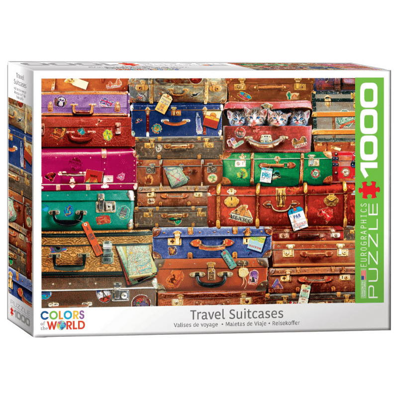 Puzzle 1000: Travel Suitcases CASSE-TÊTE - 1000 morceaux