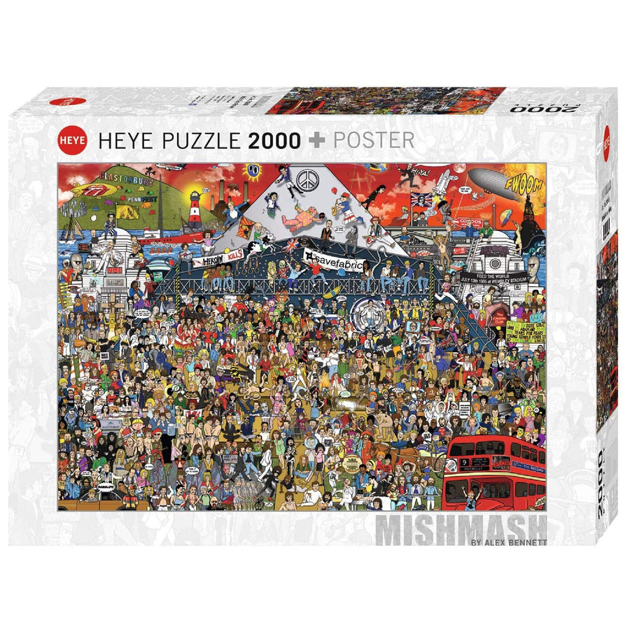 Puzzle 2000: British Music History CASSE-TÊTE - 2000 morceaux