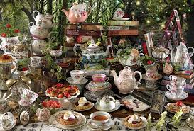 Puzzle 2000: Mad Hatter's Tea Party CASSE-TÊTE - 2000 morceaux