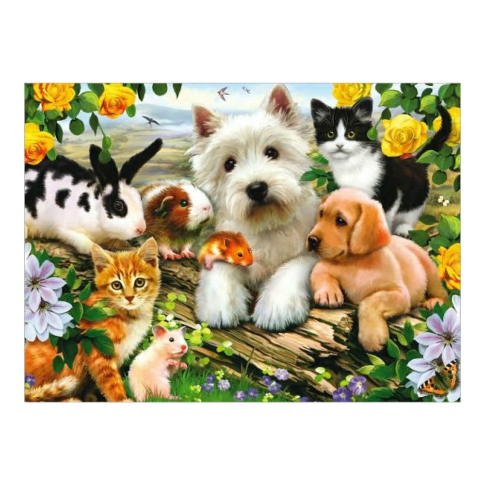 Puzzle 300: Amis animaux CASSE-TÊTE - 300 - 375 morceaux