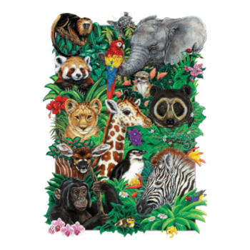 Puzzle 350: Safari Babies CASSE-TÊTE - 300 - 375 morceaux