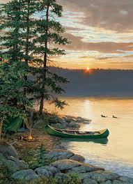 Puzzle 500: Canoe Lake CASSE-TÊTE - 400 - 550 morceaux