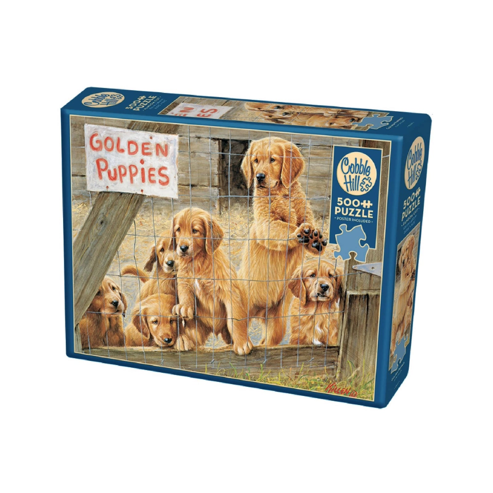 Puzzle 500: Golden Puppies CASSE-TÊTE - 400 - 550 morceaux