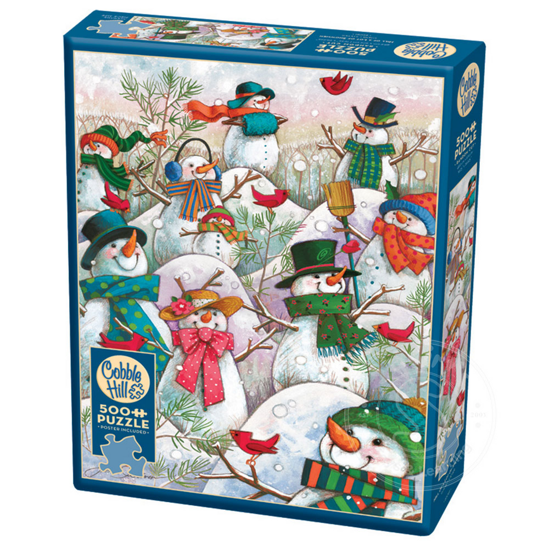 Puzzle 500: Hill of a Lot of Snowmen CASSE-TÊTE - 400 - 550 morceaux