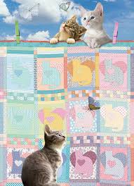 Puzzle 500:  Quilted Kittens CASSE-TÊTE - 400 - 550 morceaux