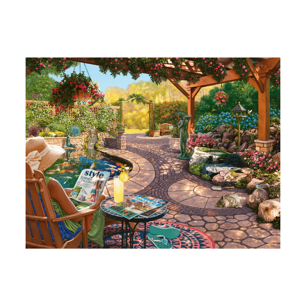 Puzzle 750: Cozy Backyard Bliss CASSE-TÊTE - 600 - 900 morceaux