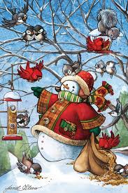 Puzzle plancher 48: Frosty Feeds His Friends CASSE-TÊTE - 25-49 morceaux