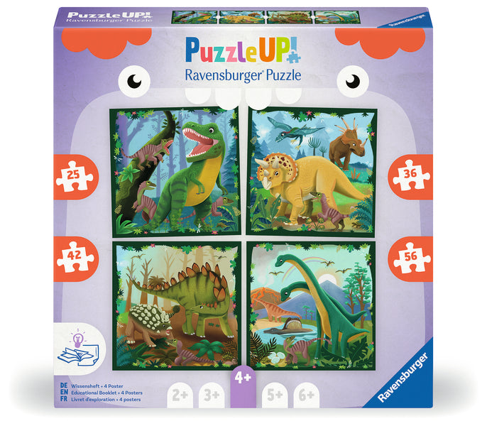 Puzzle Up Dinosaurs (25/36/42/56pcs) CASSE-TÊTE - 25-49 morceaux
