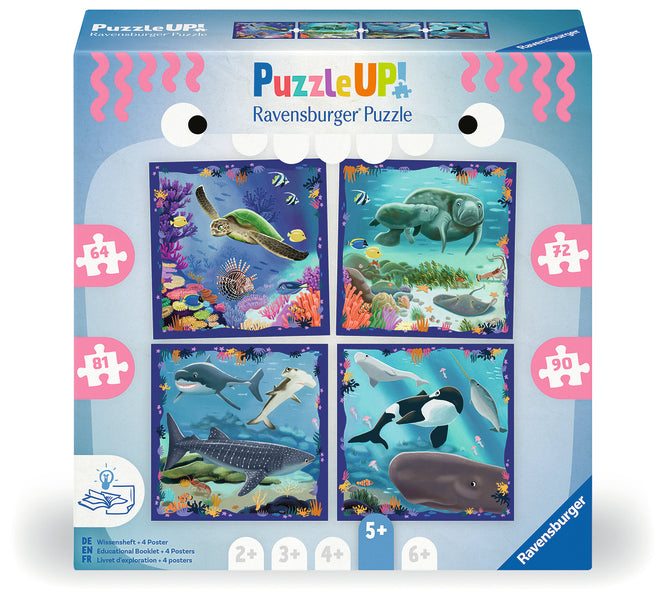 Puzzle Up Ocean Life (64/72/81/90pcs) CASSE-TÊTE - 50 - 99 morceaux