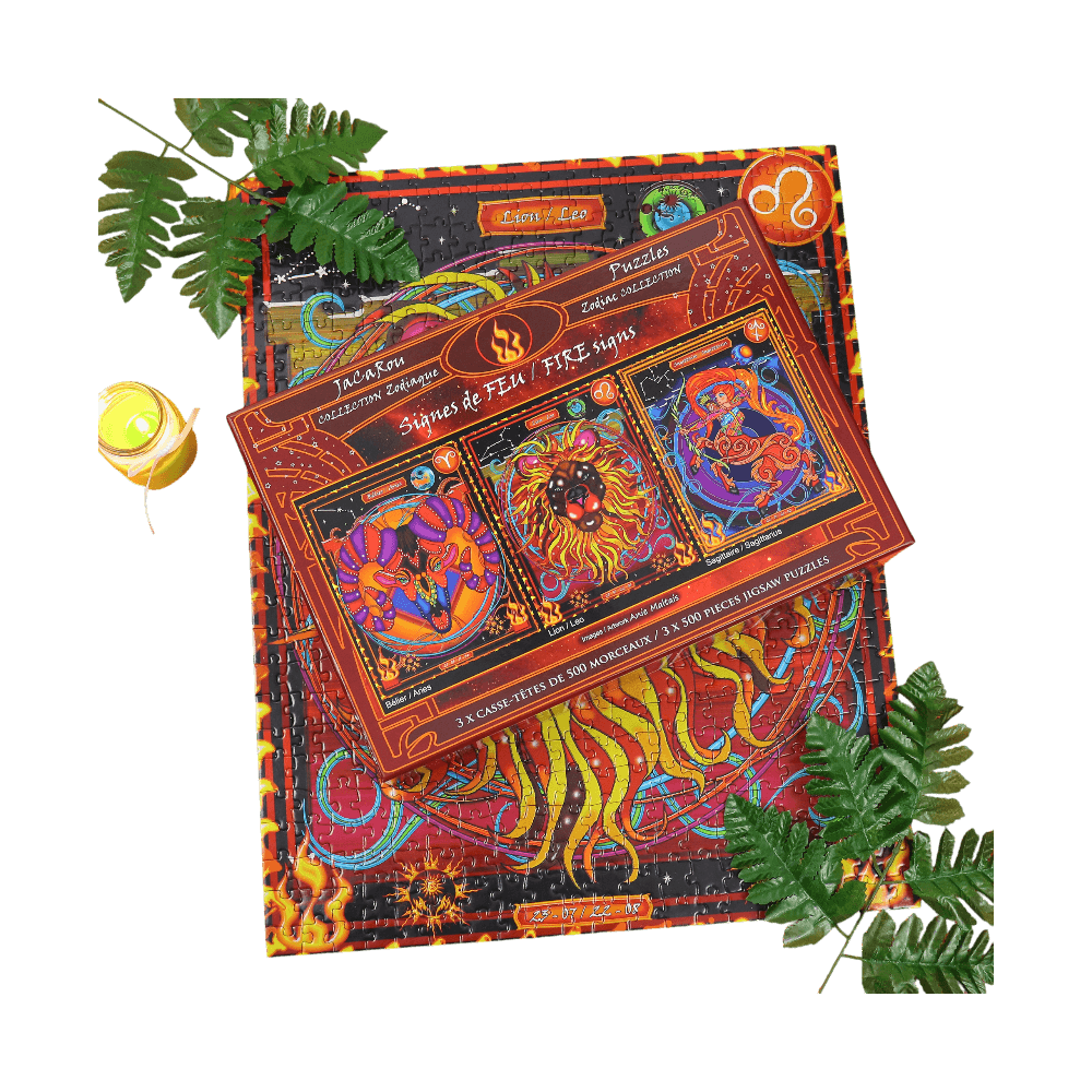 Signes de feu | Fire Signs | Casse-tête JaCaRou puzzle| Achat en ligne