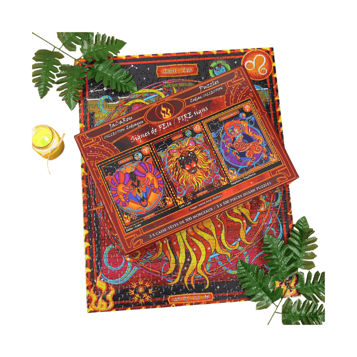 Signes de feu | Fire Signs | Casse-tête JaCaRou puzzle| Achat en ligne