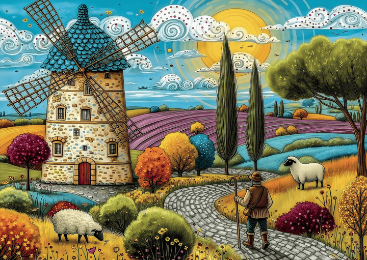 Quiet Shephard Walk (1000pcs) CASSE-TÊTE - 1000 morceaux