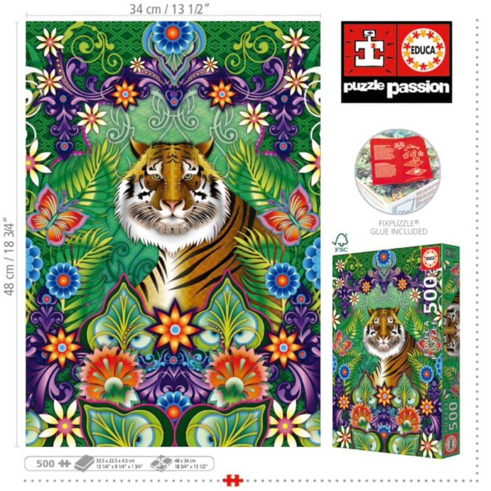 Tigre du Bengal casse-tête Educa | Bengal Tiger Educa Puzzle