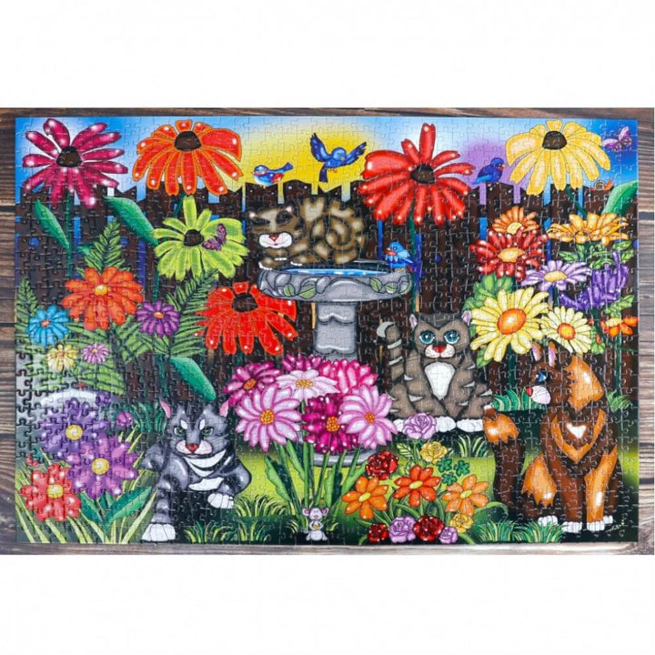 Chats de jardin | Garden Cats | Casse-tête JaCaRou puzzle
